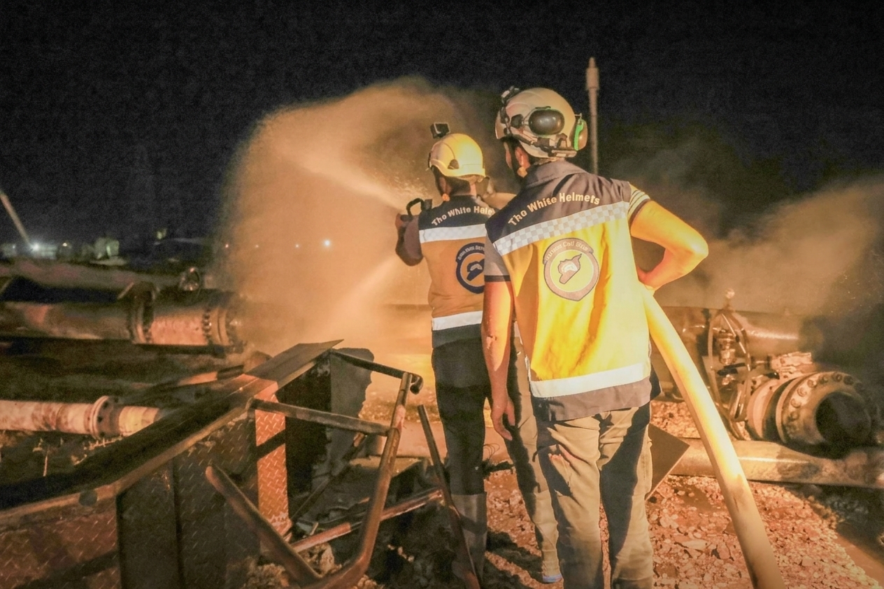 سيطرة على حريق محطة تشرين الحرارية في سوريا