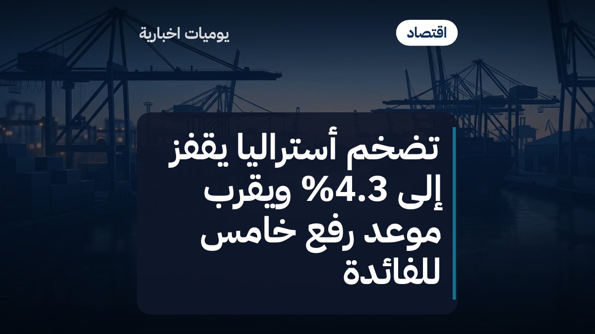 تضخم أستراليا يقفز إلى 4.3% ويقرّب موعد رفع خامس للفائدة