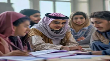 A diverse group of motivated Saudi educators collaborating and learning with the Jadarat p