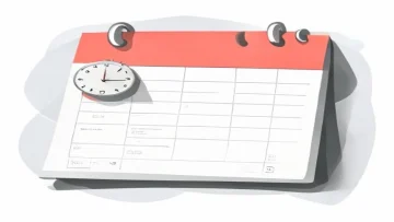 calendar schedule deadline reminder editorial graphic