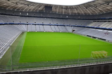 football stadium with players on the field