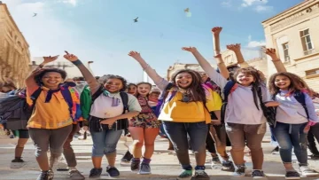 students from different nationalities celebrating cultural day at Alexandria University