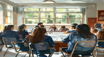 university meeting with instructors